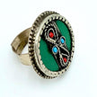 Vintage Kuchi Afghan Adjustable Statement Rings