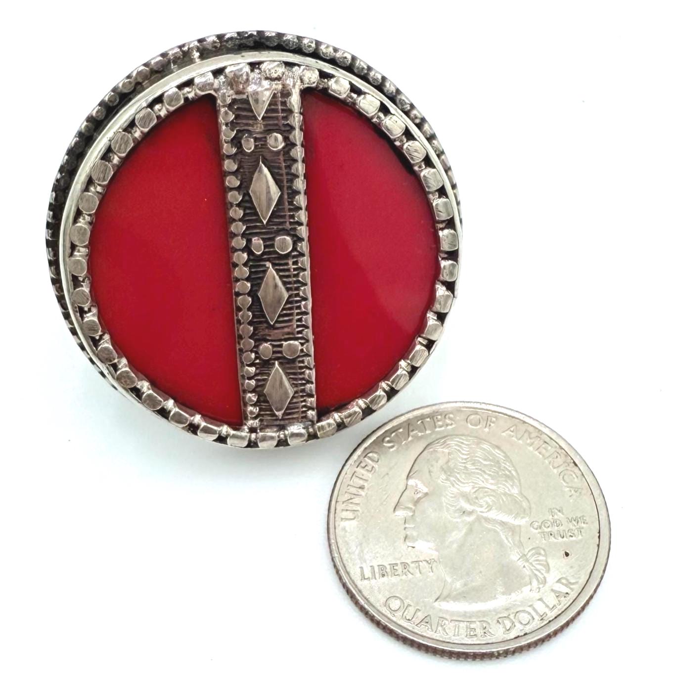Vintage Afghan Statement Rings: Engraved Gemstone Jewelry for Festivals