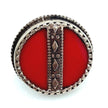 Vintage Afghan Statement Rings: Engraved Gemstone Jewelry for Festivals