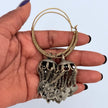 Vintage Kuchi Hoop Earrings: Afghan Tribal Dangle Jewelry