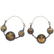 Vintage Afghan Kuchi Spike Hoops - Handmade Tribal Dangle Earrings for Bohemian Festival Style