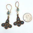 Vintage Afghan Tribal Earrings - Bohemian Statement Jewelry - Ethnic Middle Eastern Gypsy Gift for Her