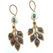 Vintage Afghani Turquoise Earrings: Boho Tribal Jewelry