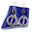 Vintage Afghan Lapis Lazuli Earrings: Ethnic Boho Handmade Tuareg Jewelry for Women