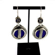 Vintage Afghan Lapis Lazuli Earrings: Ethnic Boho Handmade Tuareg Jewelry for Women