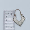 Vintage Afghan Silver Earrings - Handmade Ethnic Boho Statement Jewelry