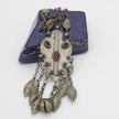 Vintage Kuchi Statement Pendant Necklace - Middle Eastern Antique Collectible Ethnic Jewelry