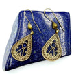 Afghan Teardrop Filigree Earrings – Handcrafted Vintage Brass Tribal Dangles