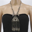 Vintage Kuchi Statement Pendant: Antique Middle Eastern Necklace - Boho Ethnic Afghan Jewelry