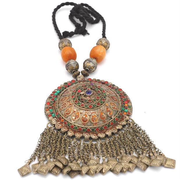 Vintage Afghan Kuchi Statement Necklace