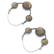 Vintage Afghan Kuchi Spike Hoops - Handmade Tribal Dangle Earrings for Bohemian Festival Style