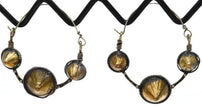 Vintage Afghan Kuchi Spike Hoops - Handmade Tribal Dangle Earrings for Bohemian Festival Style
