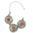Vintage Afghan Kuchi Tribal Hoops - Handmade Bohemian Ethnic Dangle Earrings for Festival Style