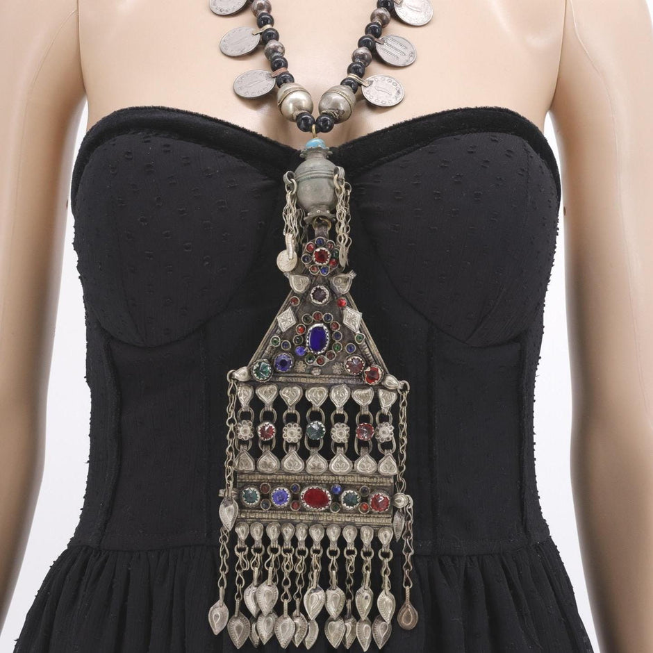 Vintage Turkmen Tribal Kuchi Necklace