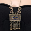 Antique Kuchi Statement Pendant: Vintage Afghan Boho Ethnic Necklace, Middle Eastern Tribal Jewelry