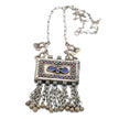 Antique Kuchi Statement Pendant: Vintage Afghan Boho Ethnic Necklace, Middle Eastern Tribal Jewelry