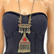 Handmade Vintage Afghan Kuchi Necklace | Boho Gyspy Pendant Statement Jewelry
