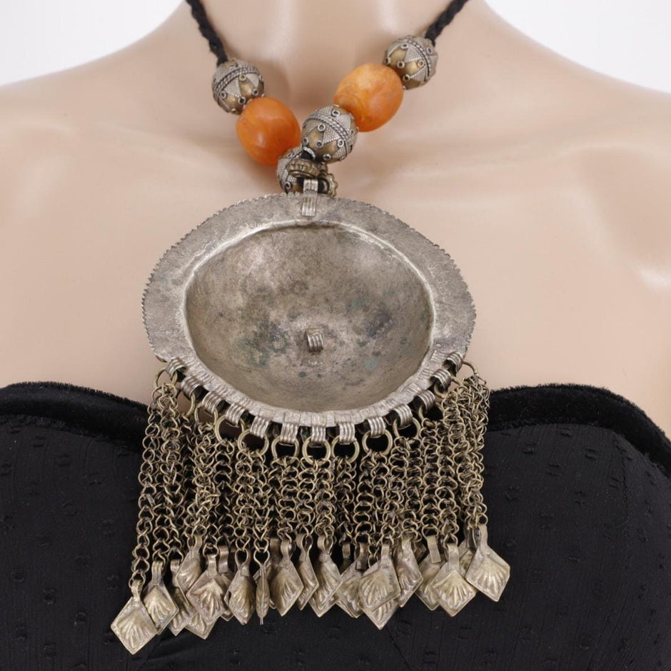 Vintage Afghan Kuchi Statement Necklace