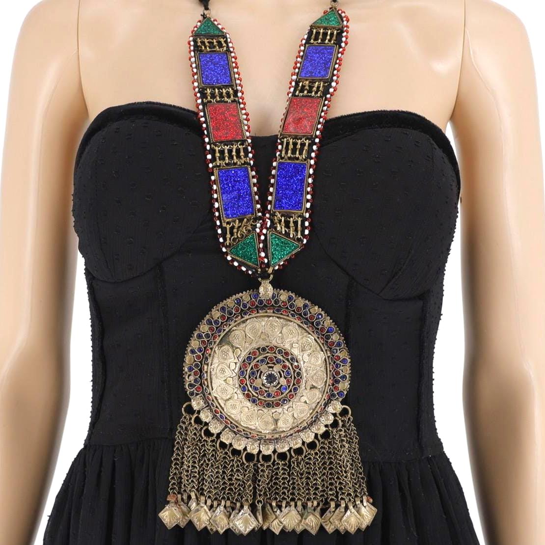 Vintage Afghan Kuchi Pendant Necklace
