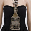 Large Afghan Vintage Jewelry Necklace | Kuchi Tribal Pendant | Coin Necklace Adjustable