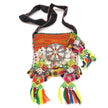 Embroidered Afghan Tribal Bag: Boho Festival Crossbody Purse with Coins