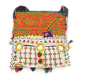 Embroidered Afghan Tribal Bag: Boho Festival Crossbody Purse with Coins