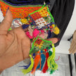 Embroidered Afghan Tribal Bag: Boho Festival Crossbody Purse with Coins