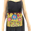 Embroidered Afghan Tribal Bag: Vintage Boho Crossbody Purse with Coins