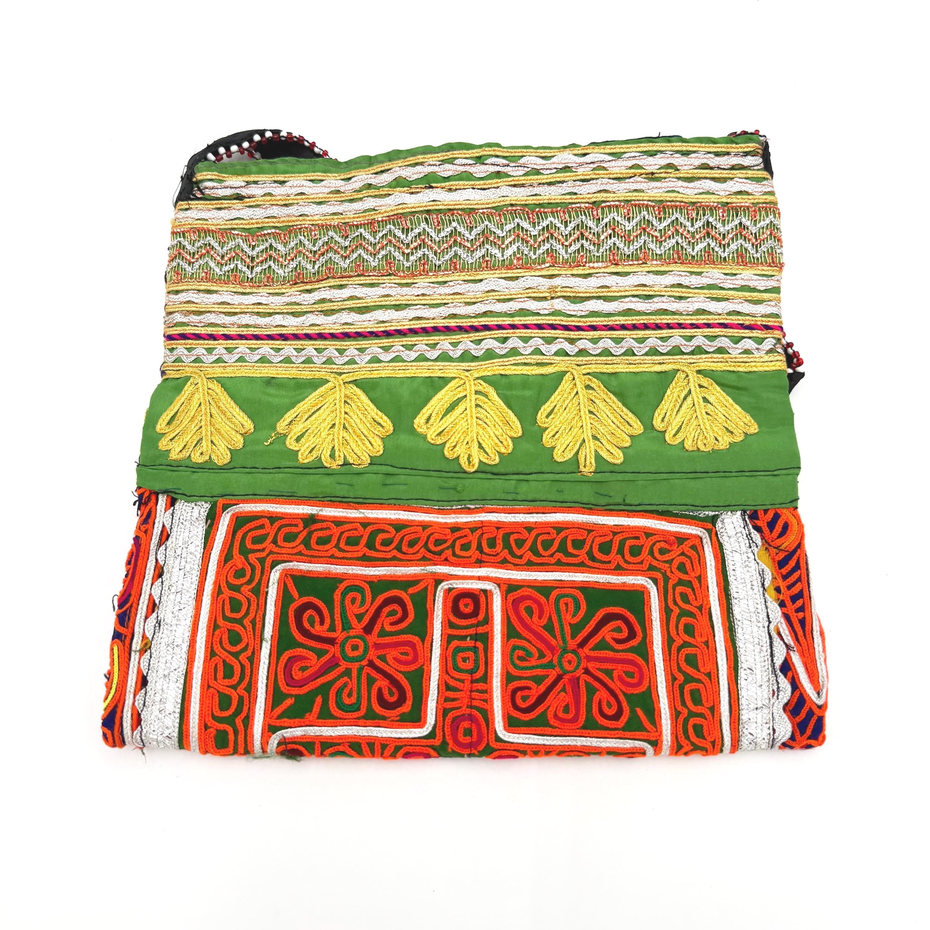 Embroidered Afghan Tribal Bag: Bohemian Festival Crossbody Purse