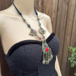 Vintage Afghan Statement Necklace – Handmade Kuchi Tribal Boho Ethnic Jewelry - Adjustable