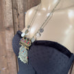 Vintage Afghan Statement Necklace – Handmade Kuchi Tribal Pendant - Boho Ethnic Coins Jewelry