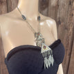 Vintage Turkmen Statement Necklace – Handmade Kuchi Tribal Pendant - Boho Ethnic Jewelry