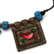 Afghan Vintage 3 pendants Necklace | Kuchi Tribal Jewelry | Adjustable
