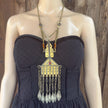 Vintage Afghan Turkmen Statement Necklace – Handmade Kuchi Tribal Pendant - Boho Jewelry