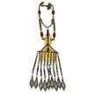 Vintage Afghan Turkmen Statement Necklace – Handmade Kuchi Tribal Pendant - Boho Jewelry