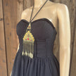 Vintage Afghan Turkmen Statement Necklace – Handmade Kuchi Tribal Pendant - Boho Jewelry - Adjustable