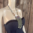 Vintage Afghan Antique Necklace | Kuchi Tribal Pendant Jewelry | Adjustable